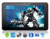 IPPO W7 7 "Android 4.0.3 Cortex-A9 Dual-Core 1,2 GHz Tablet PC com Wi-Fi, 3G externo, toque capacitivo (8G)/fp003t