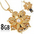  Pen DriveGolden Flower Estilo 8GB USB Flash Disk 2.0USB/td001pd