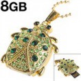 Pen Drive Dourado Besouro Aço Shell 8GB USB 2.0/td004pd